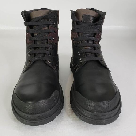 Geox Boots Clintford Black Leather Mens Size UK 42 US 9.5 Shoe Waterproof main image 7